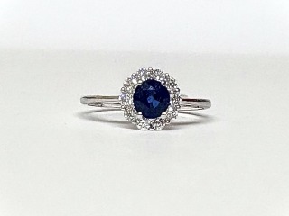 Sapphire & diamond ring