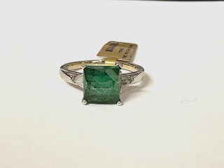Tourmaline & Diamond ring