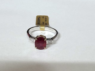 Ruby & diamond ring