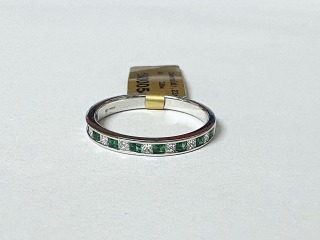 Emerald & diamond ring