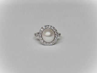 Pearl and Diamond ring