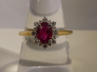 Ruby & diamond ring