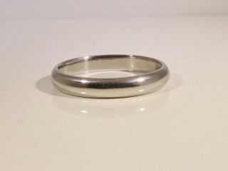 D shape 3mm Platinum 