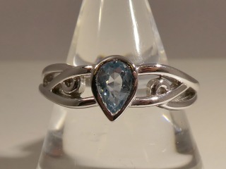 Celtic Blue Topaz ring
