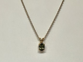 Green tourmaline pendant