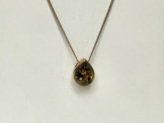 Green Amber pendant