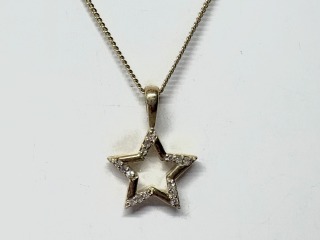CZ star pendant