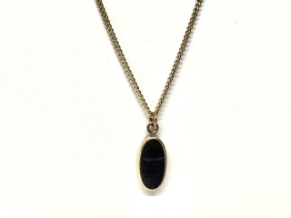 Black onyx pendant