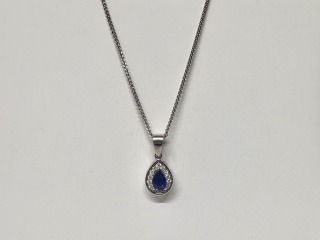 Sapphire & Diamond pendant