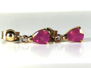 Ruby earrings