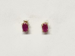 Ruby earrings