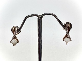 Opal and Diamond earrings