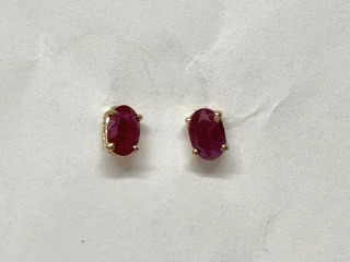 Ruby earrings
