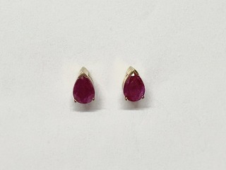 Ruby earrings