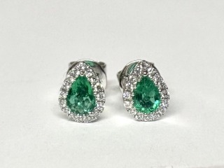 Emerald & diamond Earrings