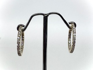 Hooped Diamond earrings
