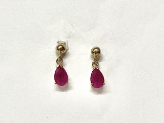 Ruby earrings