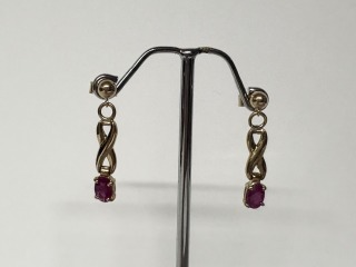 Ruby earrings
