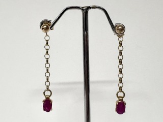 Ruby earrings