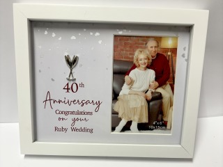 40th Anniversary frame.