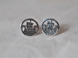 Viking boat earrings