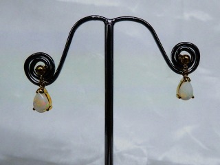 Opal earrings