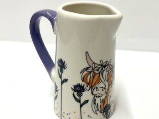 Highland cow small milk jug
