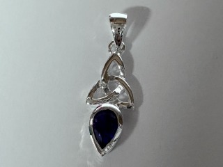 February Celtic Birthstone Pendant