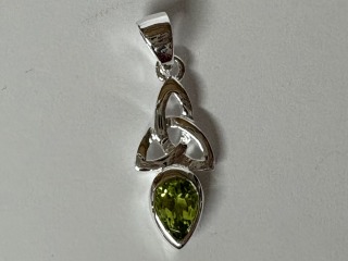 August Celtic Birthstone Pendant