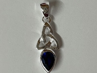 September Celtic Birthstone Pendant