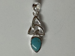 December Celtic Birthstone Pendant