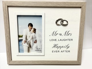 Mr + Mrs photo frame.