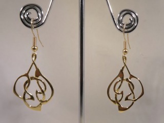 Archibald Knox style earrings - Silver - earring 687sp