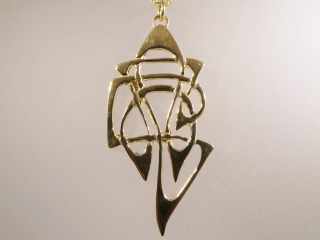 Open work Celtic pendant