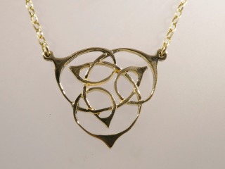 Open work celtic necklace