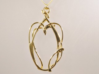 Open work Celtic pendant