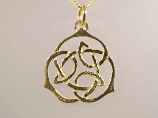 Open work celtic pendant