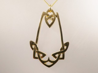 Open work Celtic pendant