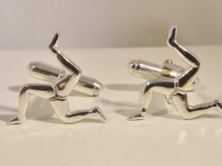 Silver 3 Legs Cufflinks