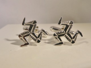 Silver 3 Legs Cufflinks