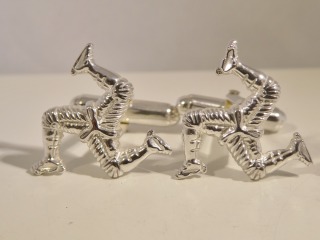 Silver 3 Legs Cufflinks