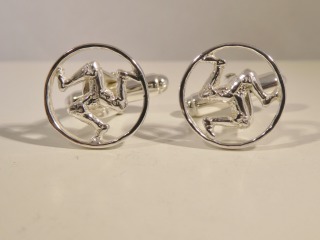 Silver 3 Legs Cufflinks