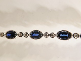 Sapphire & diamond bracelet