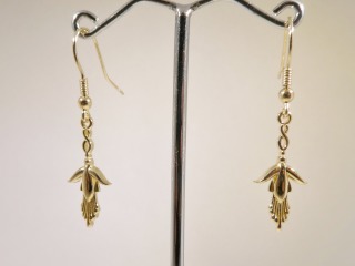 Large fuchsia earrings - earring 772