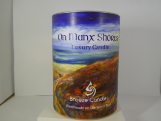 Manx shores large candle