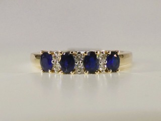 Sapphire & diamond ring