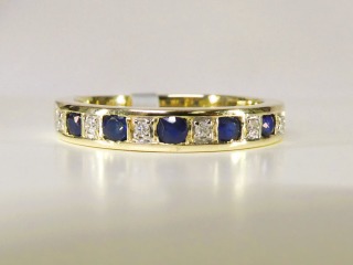 Sapphire & diamond ring