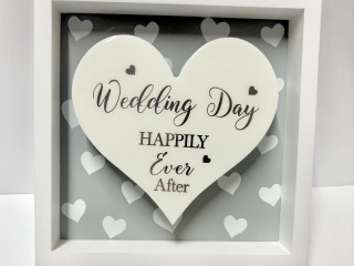 Happily ever after frame ornament.