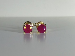 Ruby earrings