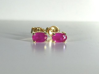Ruby earrings